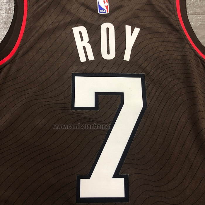 Camiseta Portland Trail Blazers Brandon Roy #7 Ciudad 2020-21 Marron